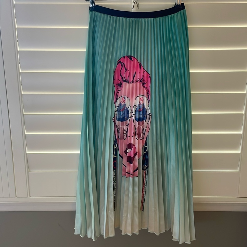Very unique ombré satin skirt